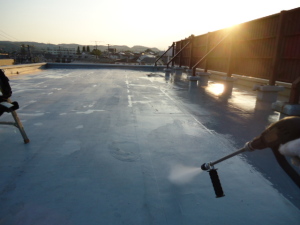 宮城・仙台の屋上防水高圧洗浄